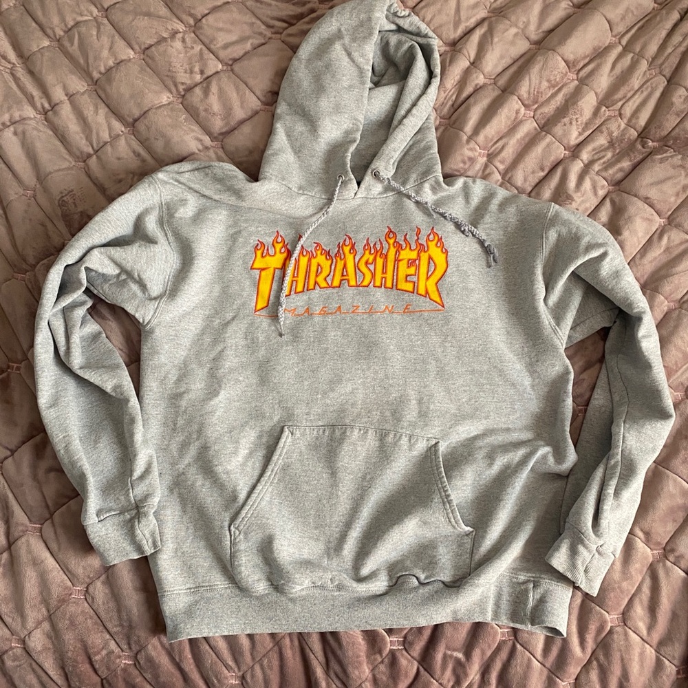 Thrasher Hoodie in M Grey